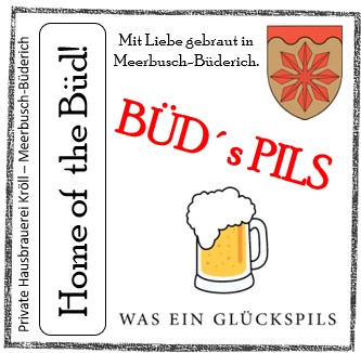 Bauchetikett Büd Pils Bieretikett