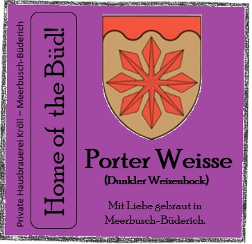 Bauchetikett Porter Weisse Bieretikett