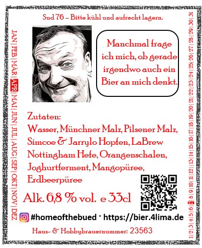 Bauchetikett Smoothie Bowl Bieretikett